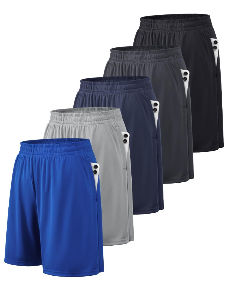 BALENNZ Athletic Shorts for Men with Pockets and Elastic Waistband Quick Dry Activewear - Image 1
